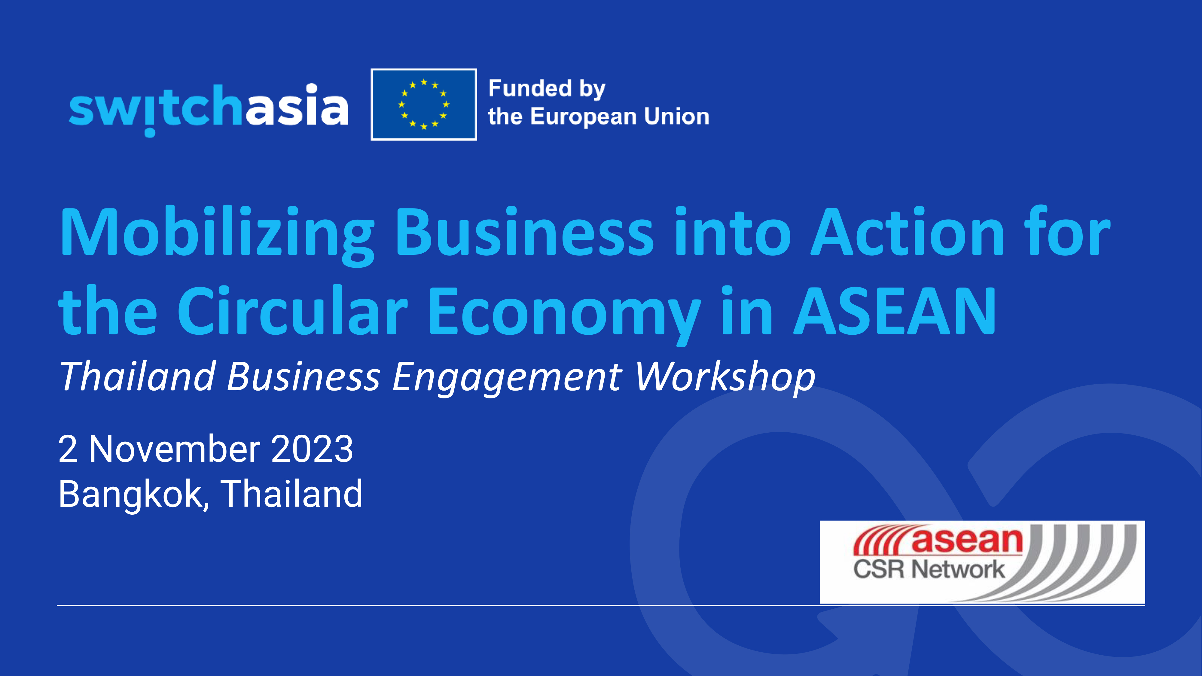 Thailand Business Engagement Workshop