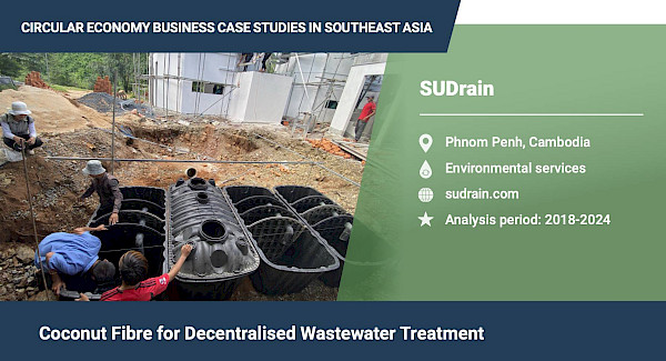 Coconut fibre for decentralised wastewater treatment