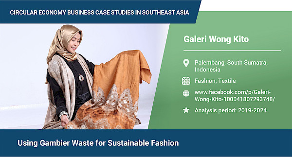 Using gambier waste for sustainable fashion