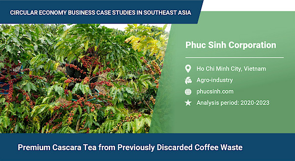 Premium cascara tea from previously discarded coffee waste