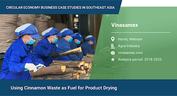Using cinnamon waste as fuel for product drying